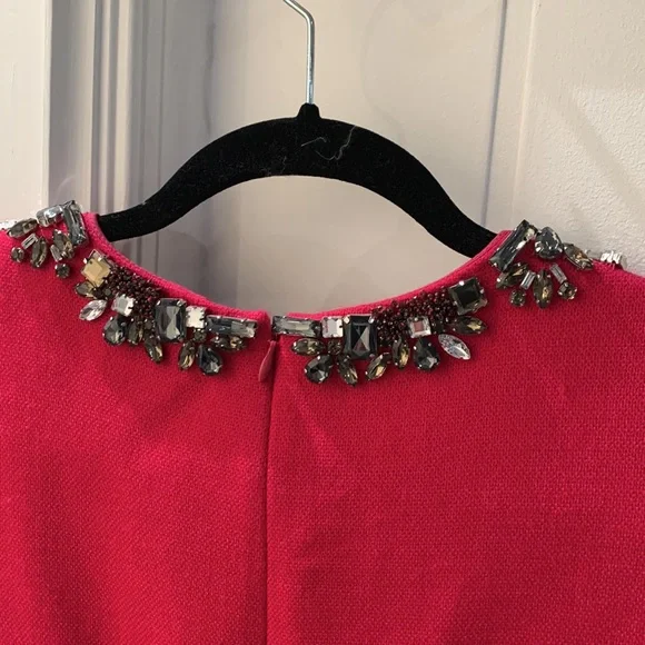 Phillip Lim magenta jeweled cocktail dress - Picture 6 of 7